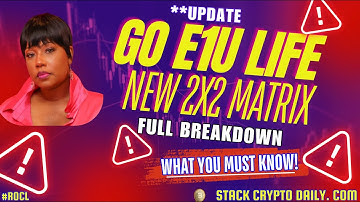 Go E1U Life The NEW 2x2 Crypto Matrix That Pays in Bitcoin | E1ULife Full Breakdown 2025