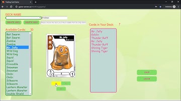 Trading Card Game - v3.0 HTML5 game client (create your own deck)(English)