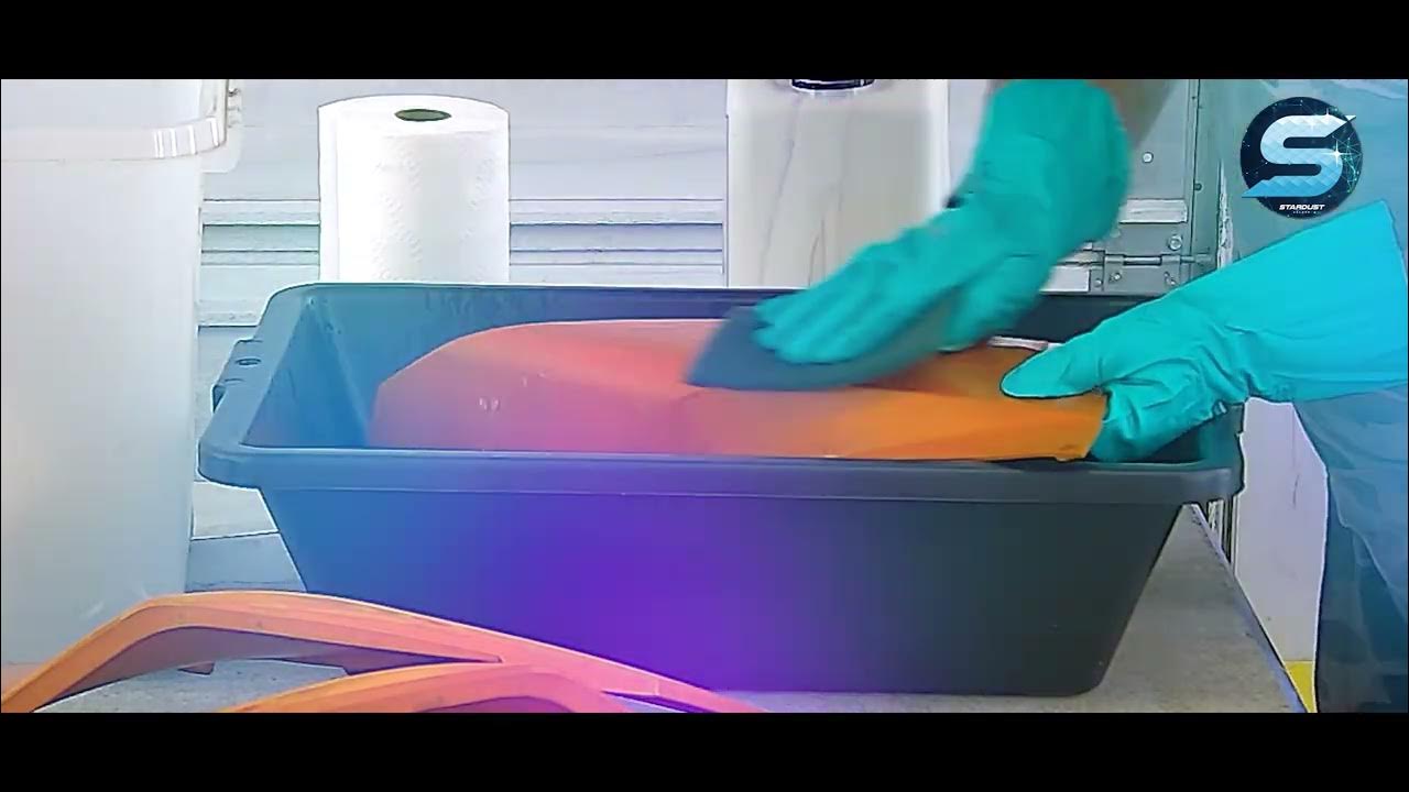 Plastic painting Preparation with flaming of polypropylene and