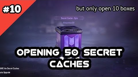 Opening 50 Secret Caches In Codm Part 10 (But only open 10 boxes at once)