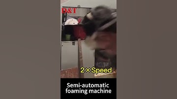 Semi-automatic Foaming Machine Batch Foaming Machine #foam#sponge #foaming making machine #machine