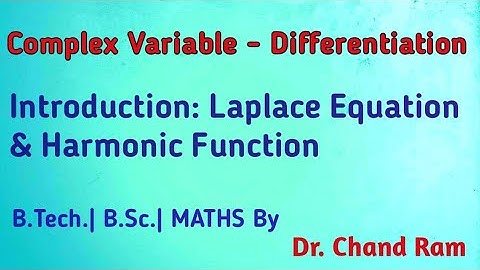 Introduction on Laplace Equation & Harmonic Function.