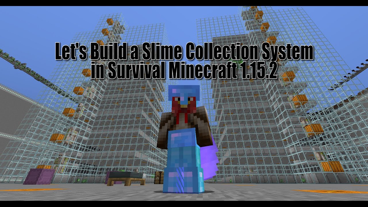 Let's Build a Collection System for a Double Slime Farm Episode 1  (1.15.2 Paper Server)