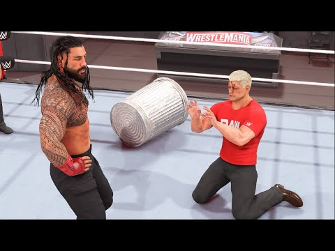 WWE 2K24 Six Pack Challenge Match Roman Reigns Cody Rhodes John Cena Seth Rollins Fiend