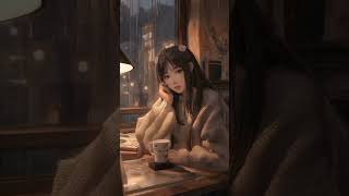 Autumn Lofi Vibes 🍂 | Cozy Coffee & Rain Sounds for Peaceful Nights ☕🎧 #shorts