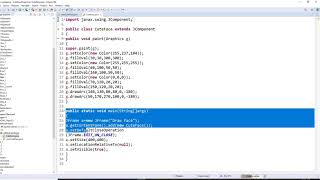 Java programming - to display a cute face on an frame