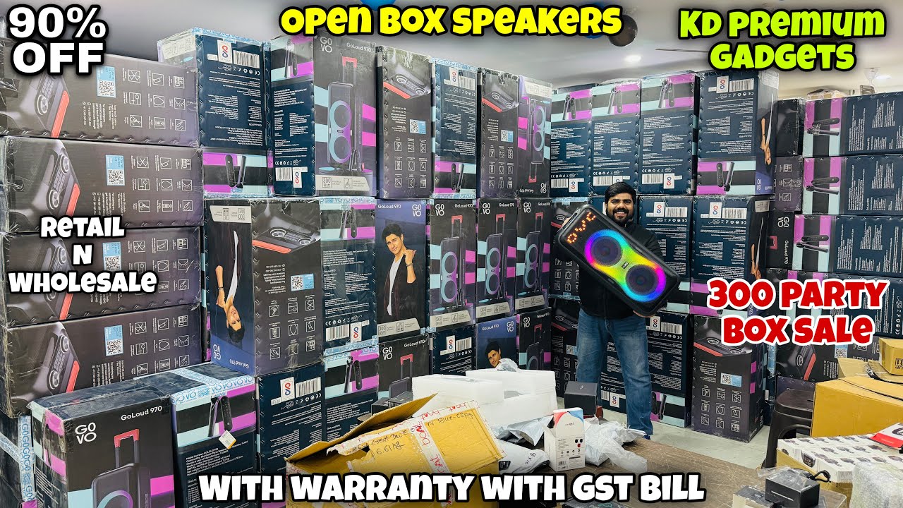 Open Box Speakers| With Warranty with gst bill| 90% Off | Retail n Wholesale| Dl84vlogs 