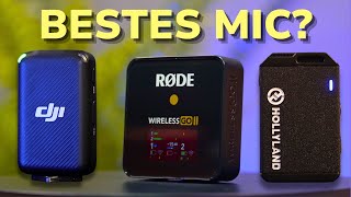 Das beste Content Creator Mikrofon?! - Røde Wireless GO II, DJI MIC 1 und Hollyland Lark Max Test