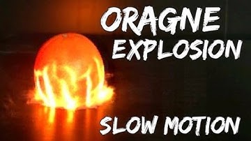Orange Exploding at 62,000 fps!! - Slow Mo Lab