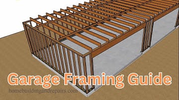 2-Car and 6-Car Garage Build with Structural Framing Details