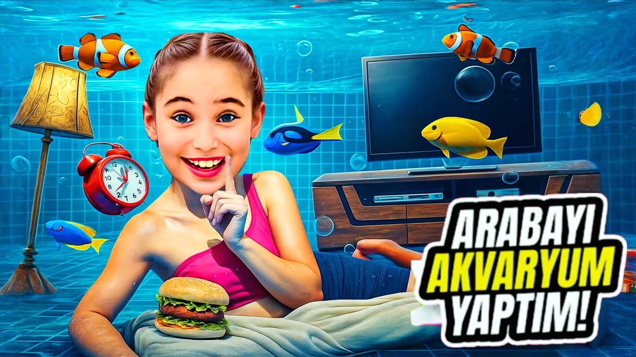 BABAMA DEV KIŞKIRTMA ‼️ ARABASINA HAVUZ KURDUM AKVARYUMA BALIK DOLDURDUM !! 
