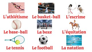 Vocabulario de los deportes en FRANCÉS con imágenes