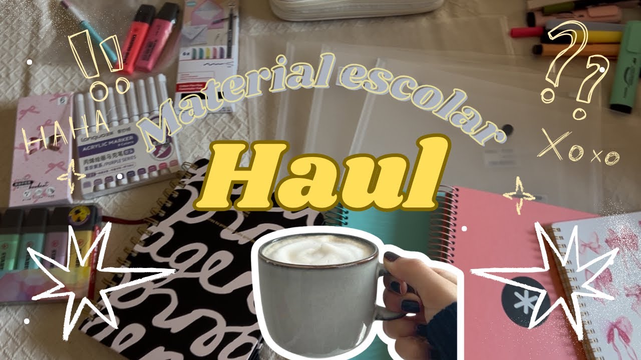 ✨📚HAUL DE MATERIAL ESCOLAR 2025/2026  #materialescolar #papeleria 