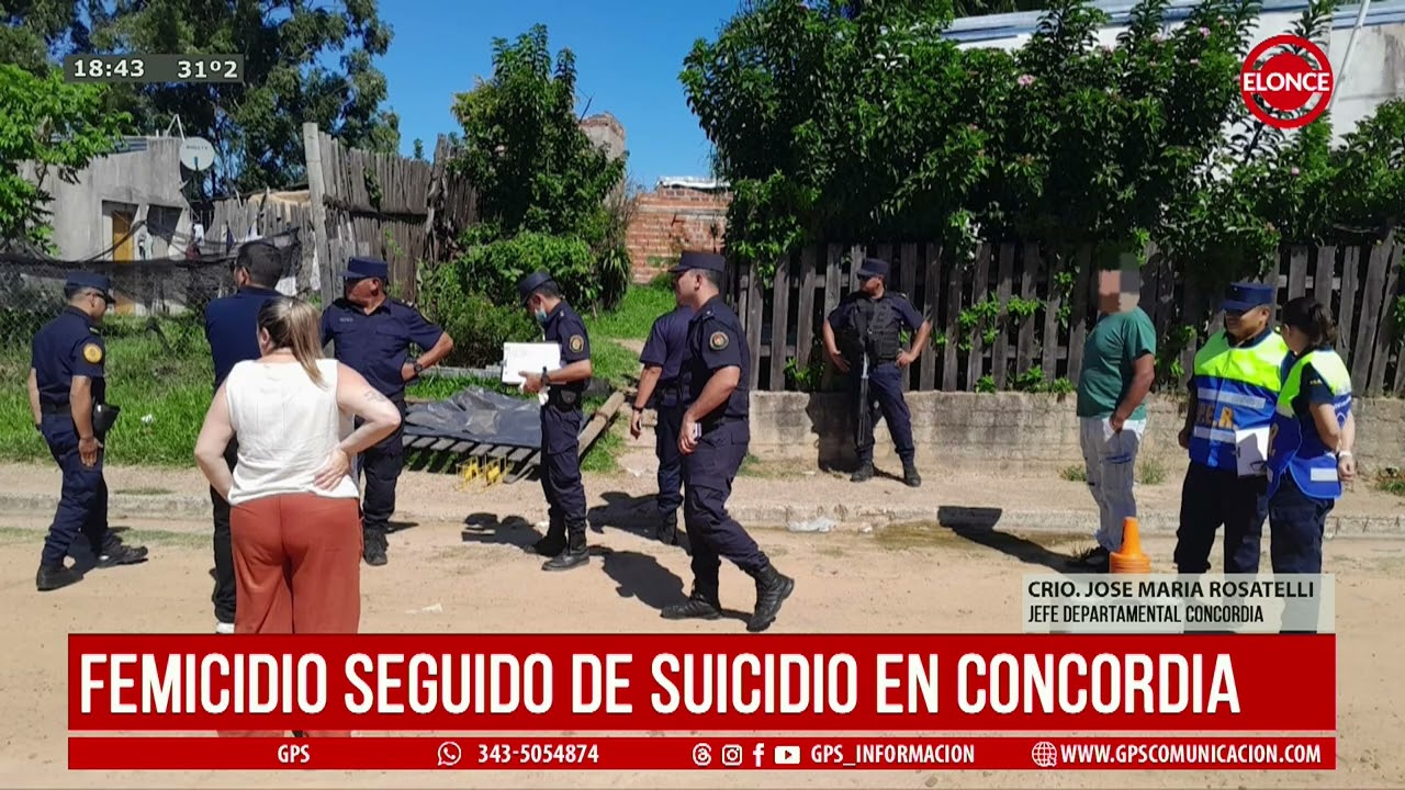 Femicidio seguido de suicidio en Concordia-ELONCE-02/03/2026