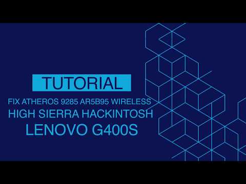 How To Fix WIFI Atheros AR5B95 Hackintosh Lenovo G400S High Sierra by Kang Mus