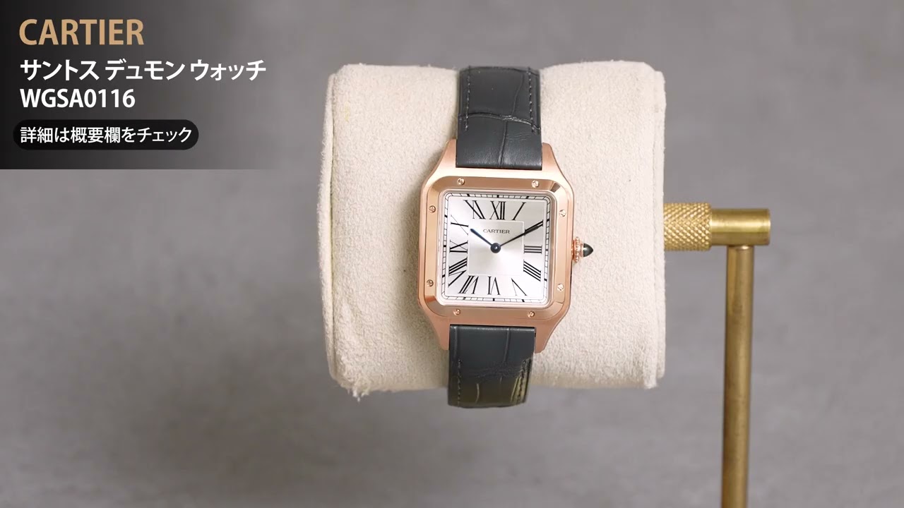 新品)CARTIER カルティエ サントス デュモン ウォッチ WGSA0116（商品