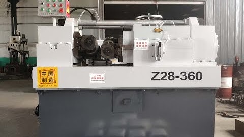 Z28-360 two axes thread rolling machine testing video for Indonesia customer