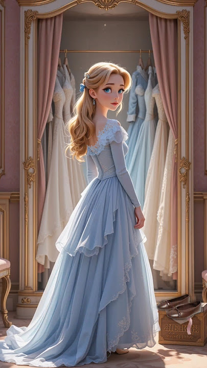 'Slippers before Crown'|#Cinderella#AnimatedShort#DisneyPixar#YoutubeShorts#Glassslipper#AIShorts#AI