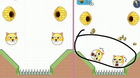 Draw to save: save the dog bee | Save the doge | Save the puppy game (p-136) #game