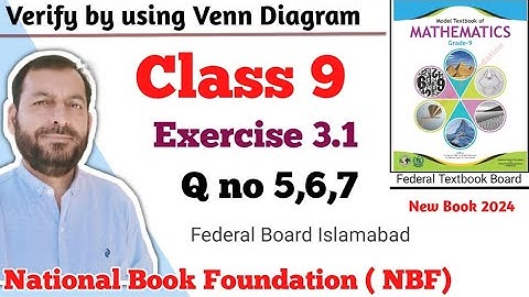 Class 9 Exercise 3.1 NBF Maths  national book foundation Maths Ex 3.1 federal board Maths FBISE Math