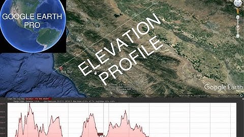 How to get elevation profile from Google Earth Pro