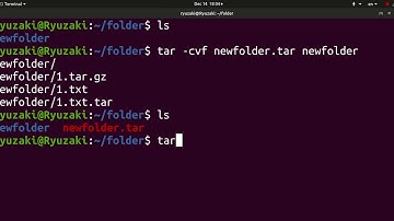 How to create tar.gz file in ubuntu (terminal /using command line arguments )