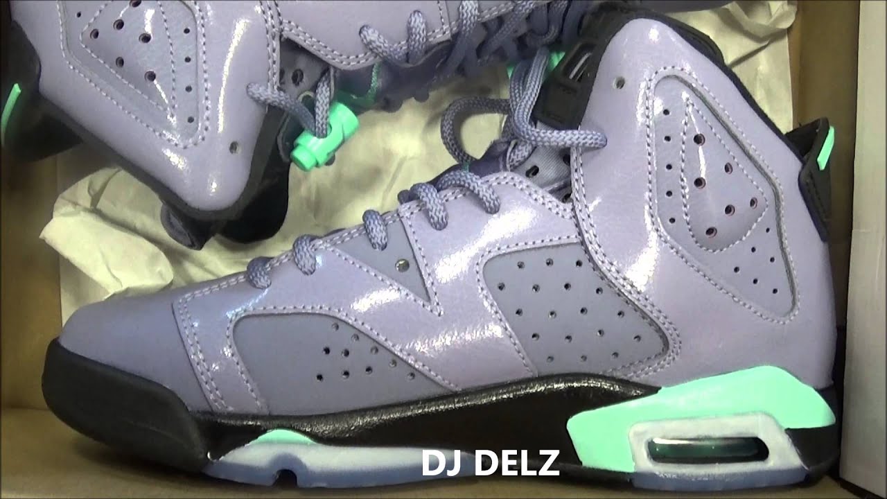 jordan retro 6 purple and turquoise