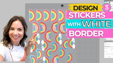 How to Make Stickers with White Border (Silhouette Studio V5 Tutorial)