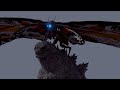 Godzilla and Mothra | Blender 3D animation