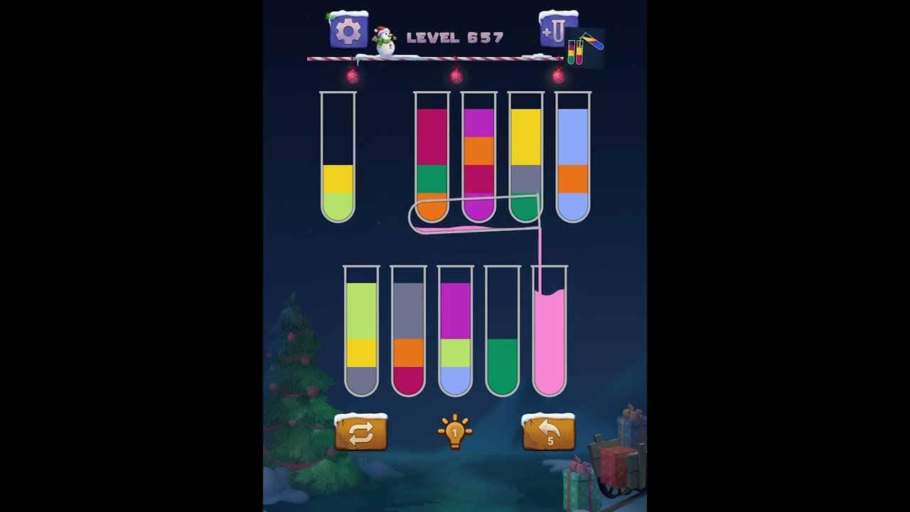 Sort water color puzzle leve 657 ios ipad iphone, Apk android