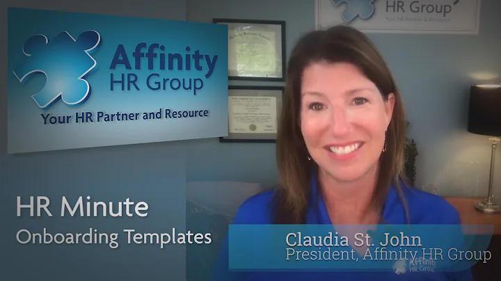 #1 Tip for New Hires- HR Minute with Affinity HR G...