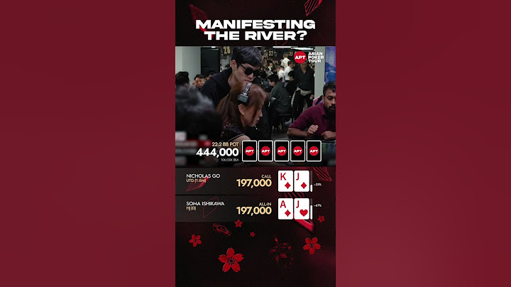 The power of Manifesting your cards 🔮 #Poker #Pokertournament