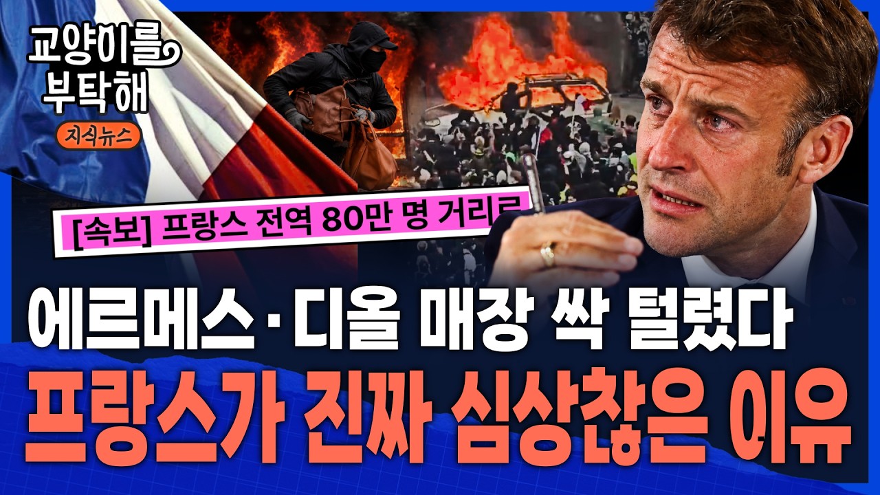 [통합본] "헉, 이게 다 얼마야.." 에르메스·디올 매장 싹 털렸다...지금 프랑스가 진짜 심상찮은 이유 / 교양이를 부탁해 썸네일