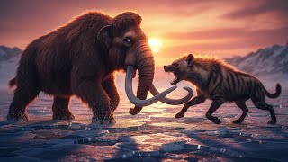 Life 50 Million Years Ago | Mammoth vs. Giant Hyena – Clash on the Ice ❄️🐘🐕