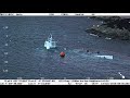 Film fra kystverkets overvkningsfly vii  skipskollisjon utenfor sture 13112018