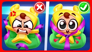 Safety Rules In The Car 🚗 Buckle Up! 🚗 Nursery Rhymes and Song for Kids!