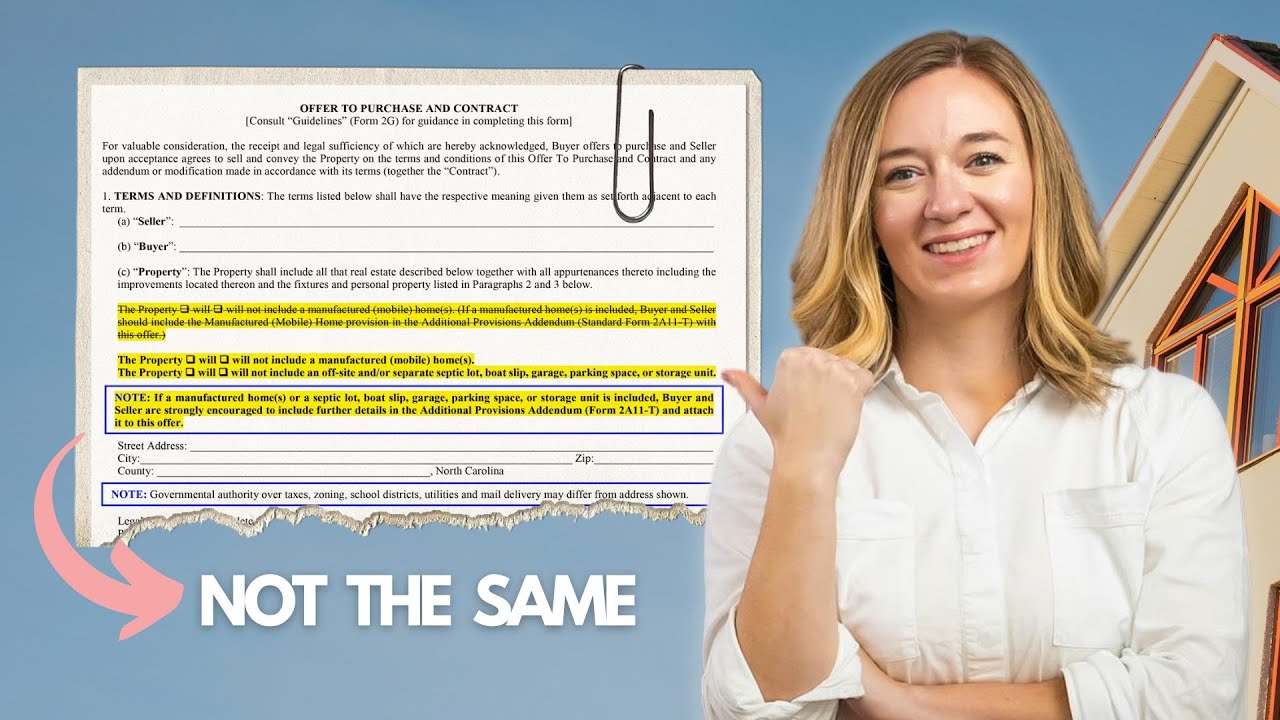 North Carolina Realtor MUST WATCH - 2023 Contract Updates