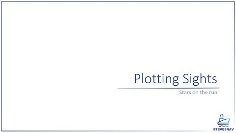 Plotting 3 star sights on the run