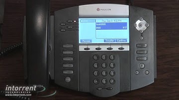 Intorrent Technologies: Placing a Call on Hold on a Polycom Phone
