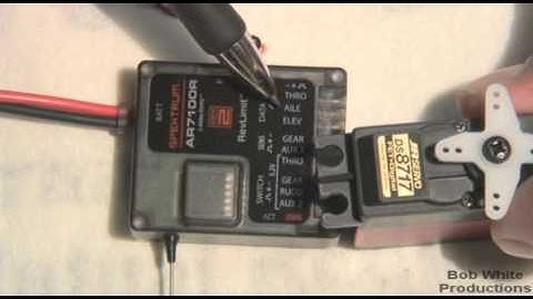 Spektrum AR7100 7-Channel DSM2 Heli Receiver Connections