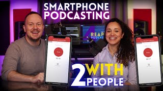 🎙📱📱 Podcast with Phone with Two People // Smartphone Podcasting screenshot 3