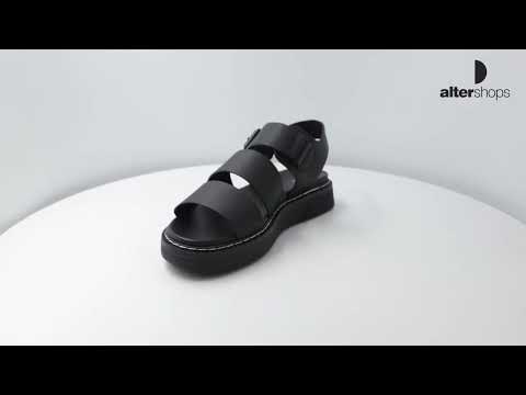 S.OLIVER SANDAL FLAT Μαύρο 5-5-28202-28