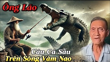 Ông Lão Câu Cá Sấu Trên Sông Vàm Nao...