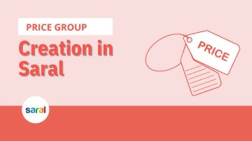 Price group option configuration and working in Saral