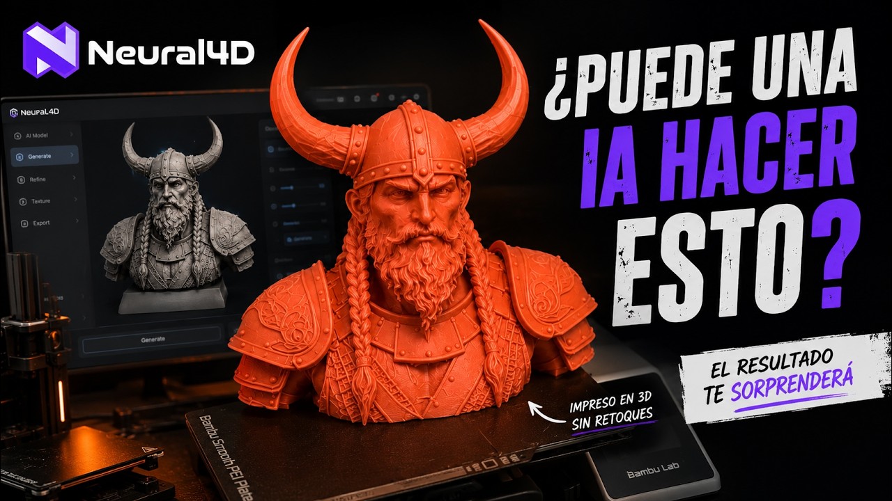 ¿Es el fin del modelado 3D? Convertí una imagen en esta figura real modelos 3D con IA para impresión