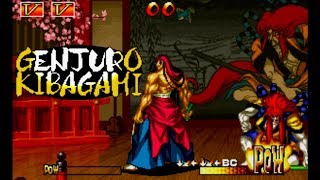 Samurai Shodown III: Genjuro playthrough lvl-8 bust 【60fps】