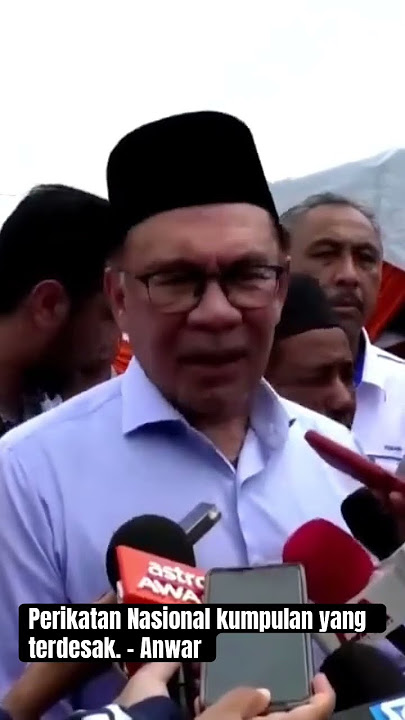 “Terdesak..tak ada ruang lain..heret Tun Mahathir”. - Anwar. #AWANInews