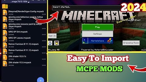 simple process file import export in Android for Minecraft pe 1.21(tutorial video)