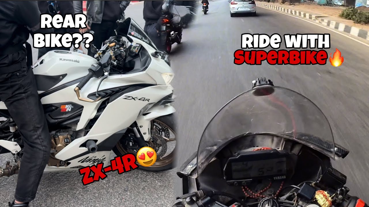 Ride with SUPERBIKE ZX-4R | Crazy Sunday Ride 🔥 | POWER THROTTLE |