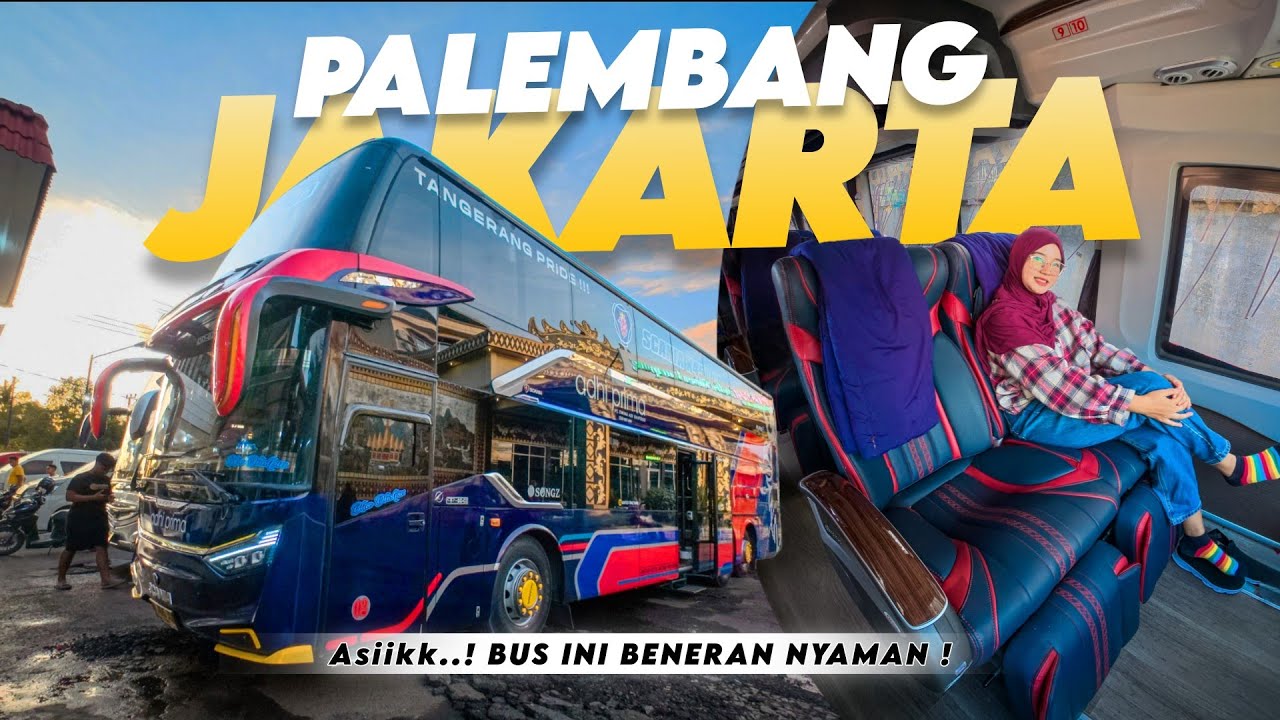 SERIUS INI NYAMAN 😍 Palembang-Jakarta Naik Bus Double Decker Adhi Prima #TripReport